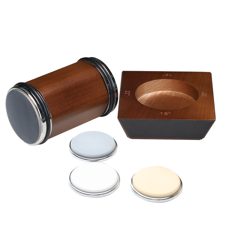 Household Kitchen Sharpening Stone Set With Wooden Roller Gold - Image 8