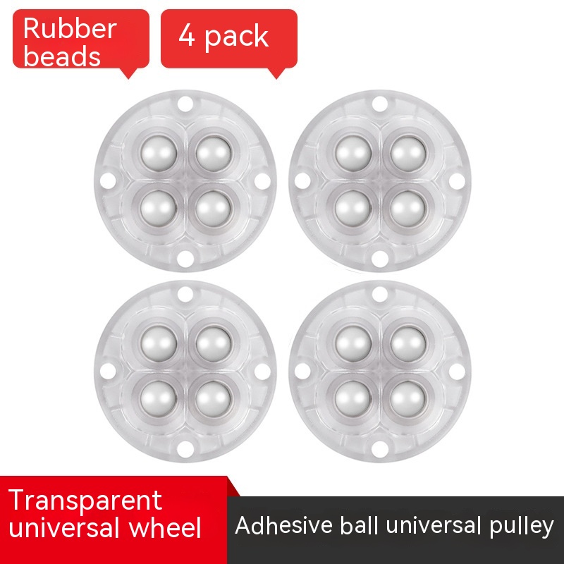 4 Transparent Plastic Beads