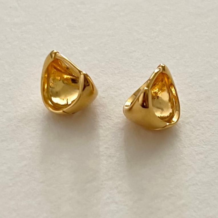 Sterling Silver Oval Earring Earrings Personality