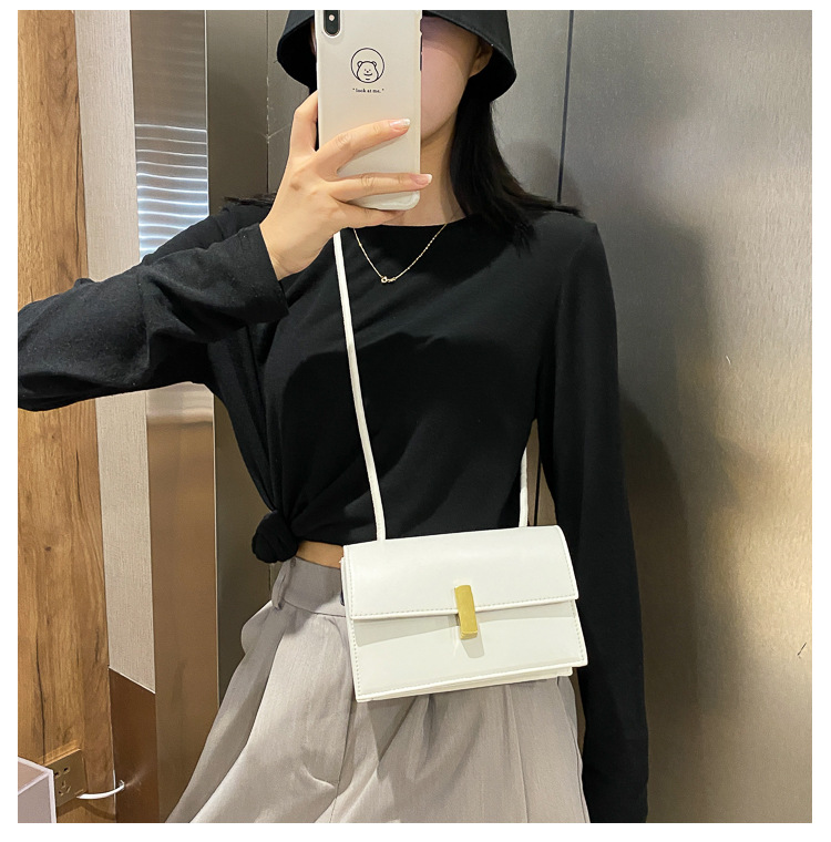 Title 1, Lock leather shoulder bag messenger female bag