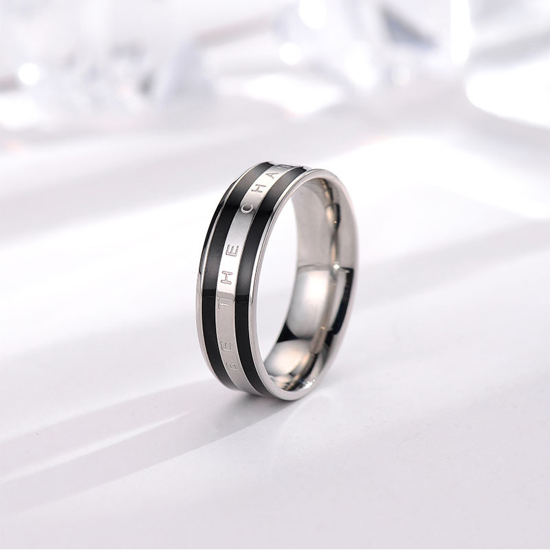 Rose Gold Plain Ring Simple Stainless Steel Ring Trendy Jewelry