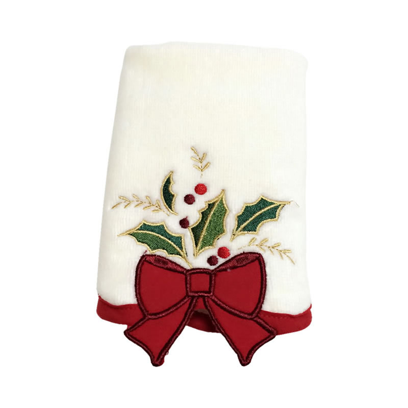 Year's Gift Christmas Embroidered Towel Tea Towel