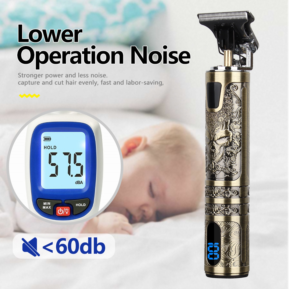 Beard Trimmer Hair Clippers Men's Shaver Cordless Hair Cutting Kit Barber Shaving Machine USB Rechargeable 9