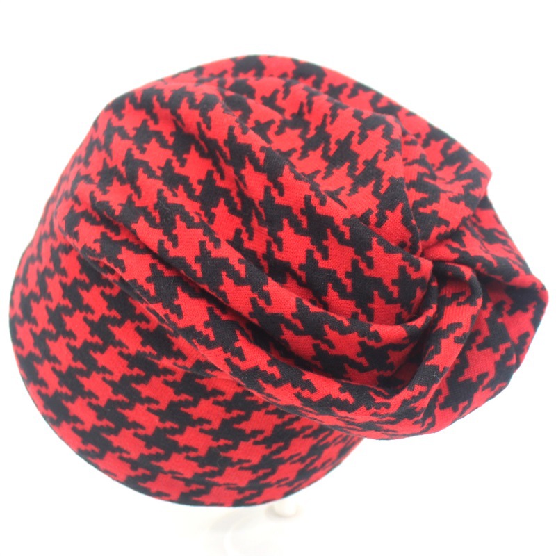 Title 1, Houndstooth hooded light and warm confinement hat