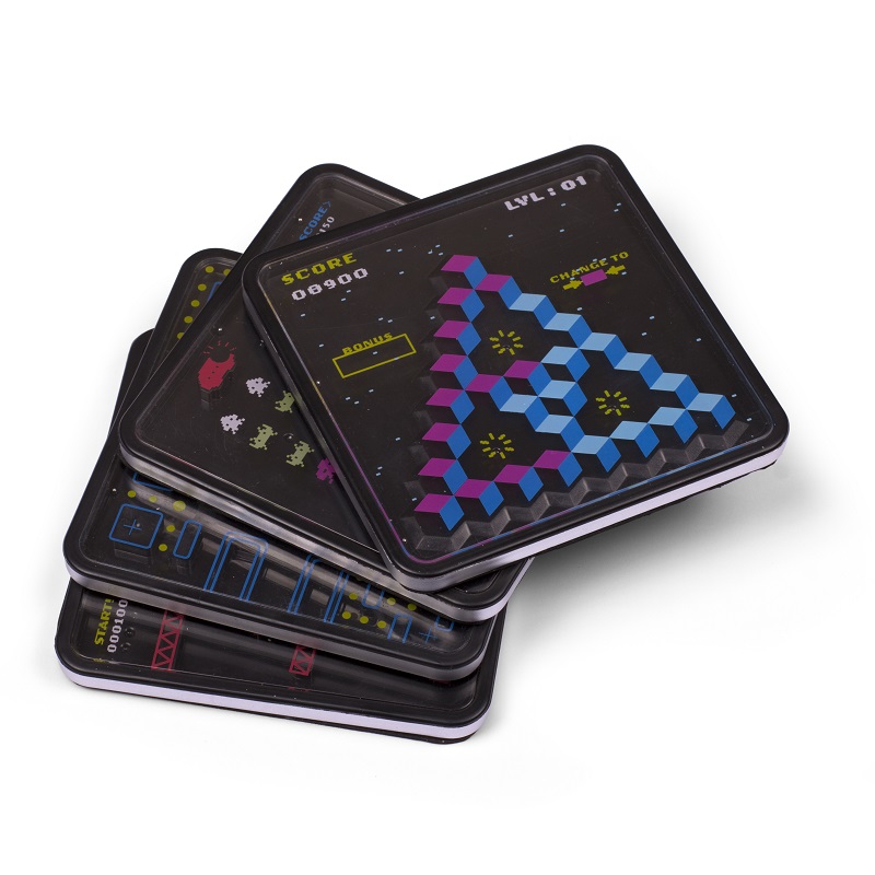 Party Game Maze Coaster (Black-4PCS)