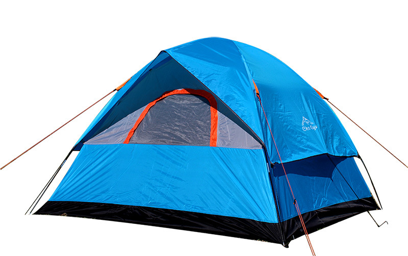 Tent 4 People To Build A Double Deck Family Outdoor Camping Travel Tent 4