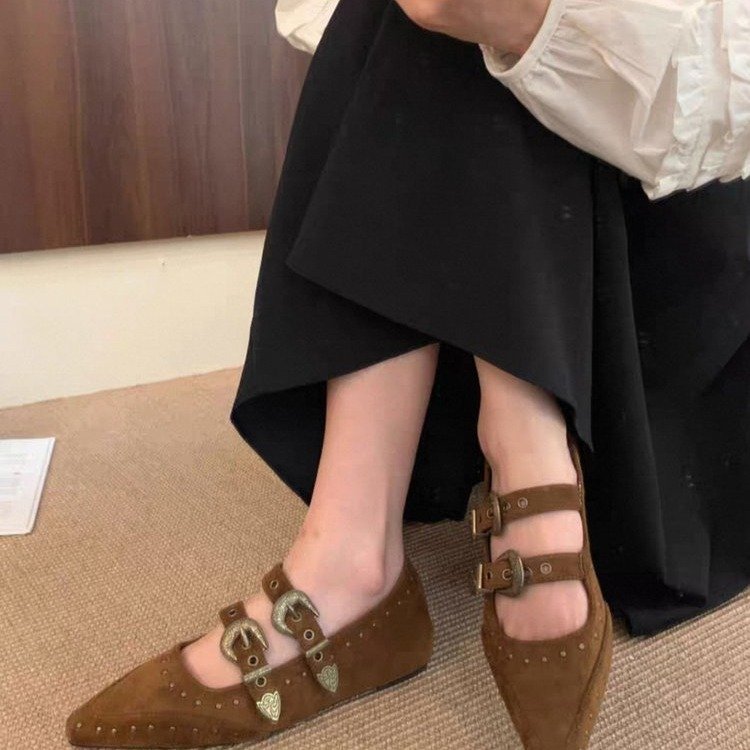 Pointed Toe Mary Jane Flats, picture 4 of 4