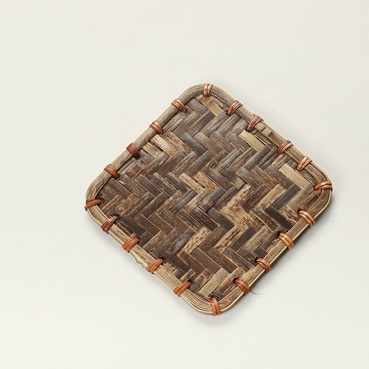 Title 21, Japanese Bamboo Coaster Insulation Creative Tea...