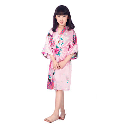 Title 4, Girls print peacock robe