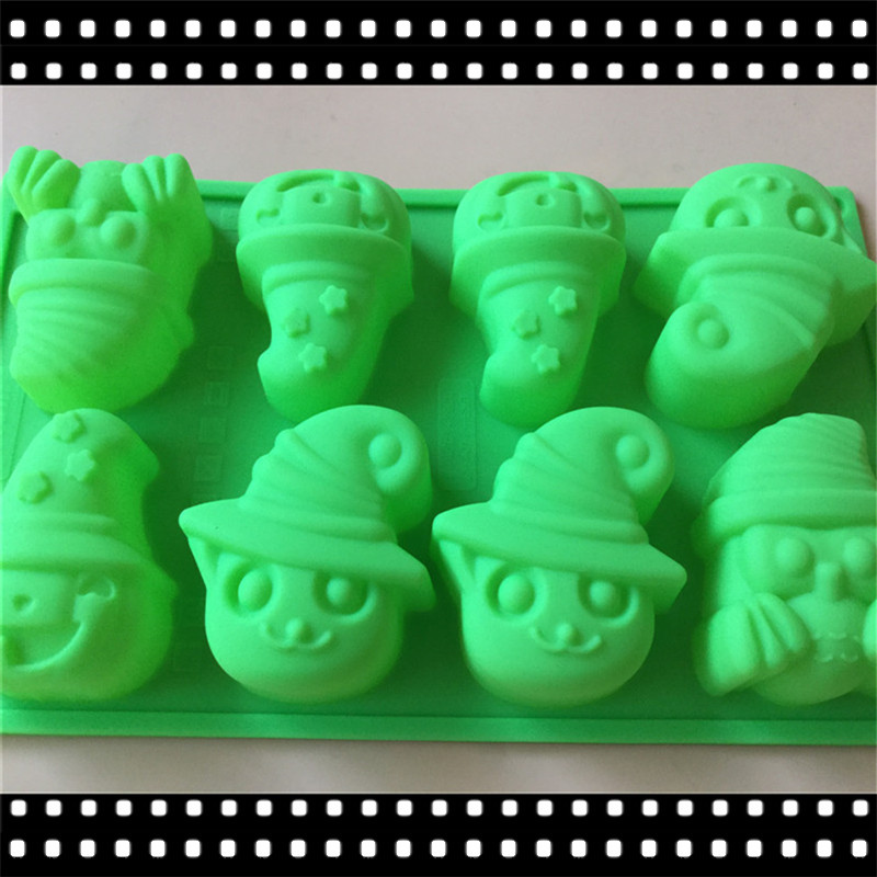 Title 2, Halloween Pumpkin Ghost Silicone Cake Mould