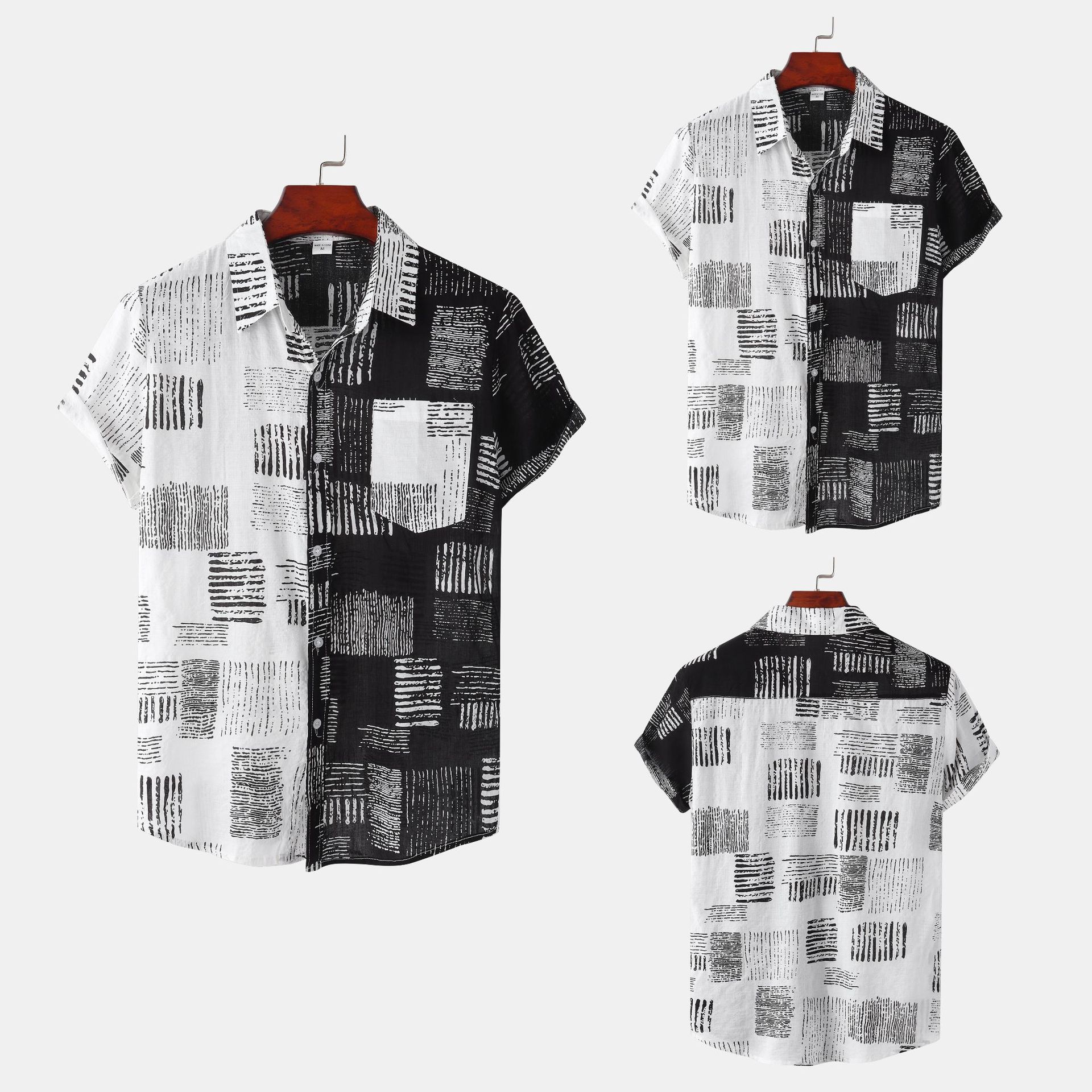 Title 27, Nieuw Hawaiian Style shirt met digitale print, ...