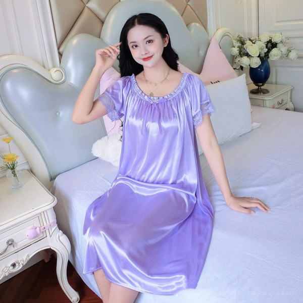 Title 3, Short Sleeve Nightdress Womens Thin Loose Home...