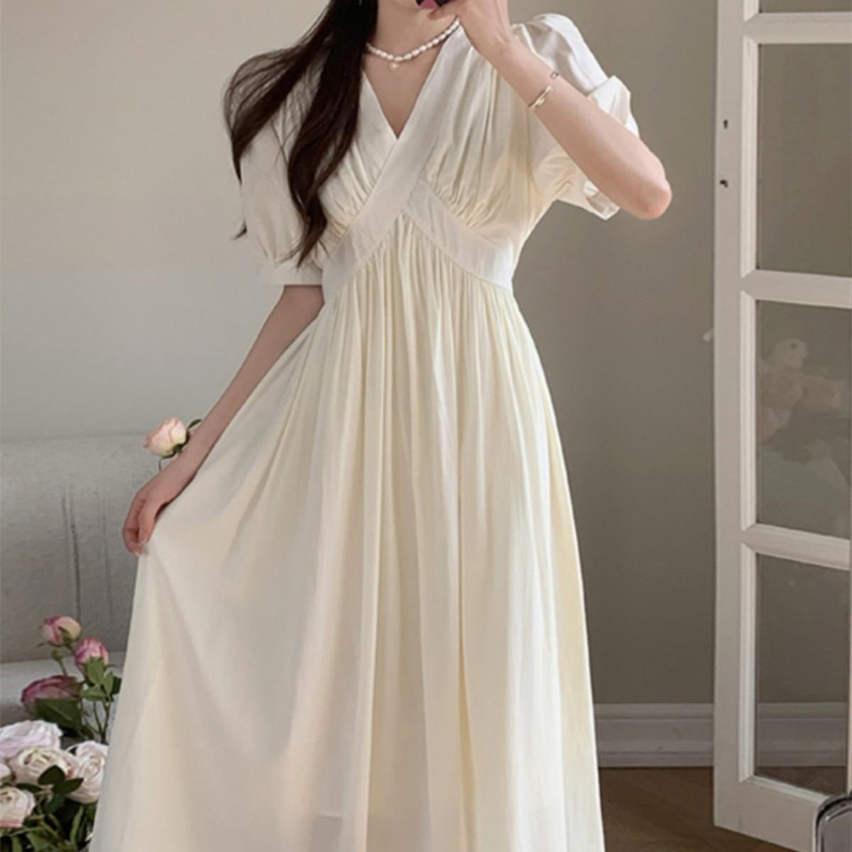Women's Fashion Casual Temperament Thin Dresses