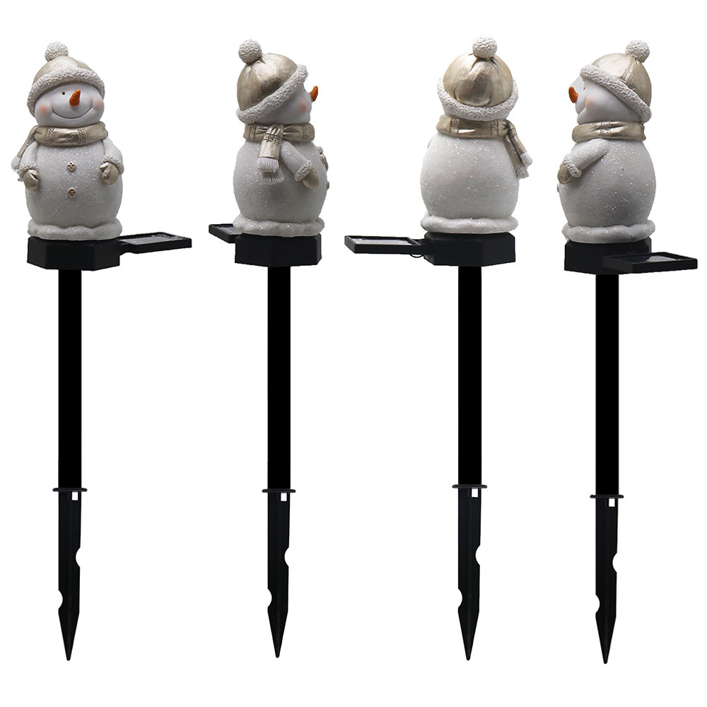 Solar snowman plugin light 4pc