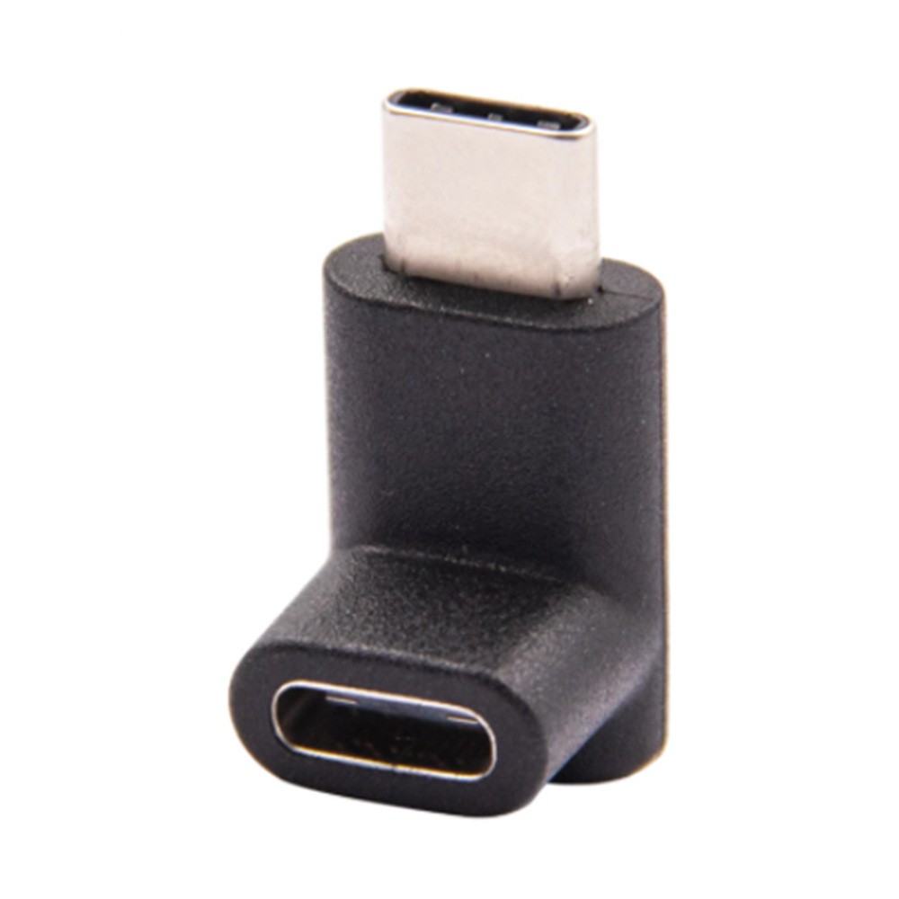 Title 1, USB 90 Degree Type-C Male to Female Adapter, ri...