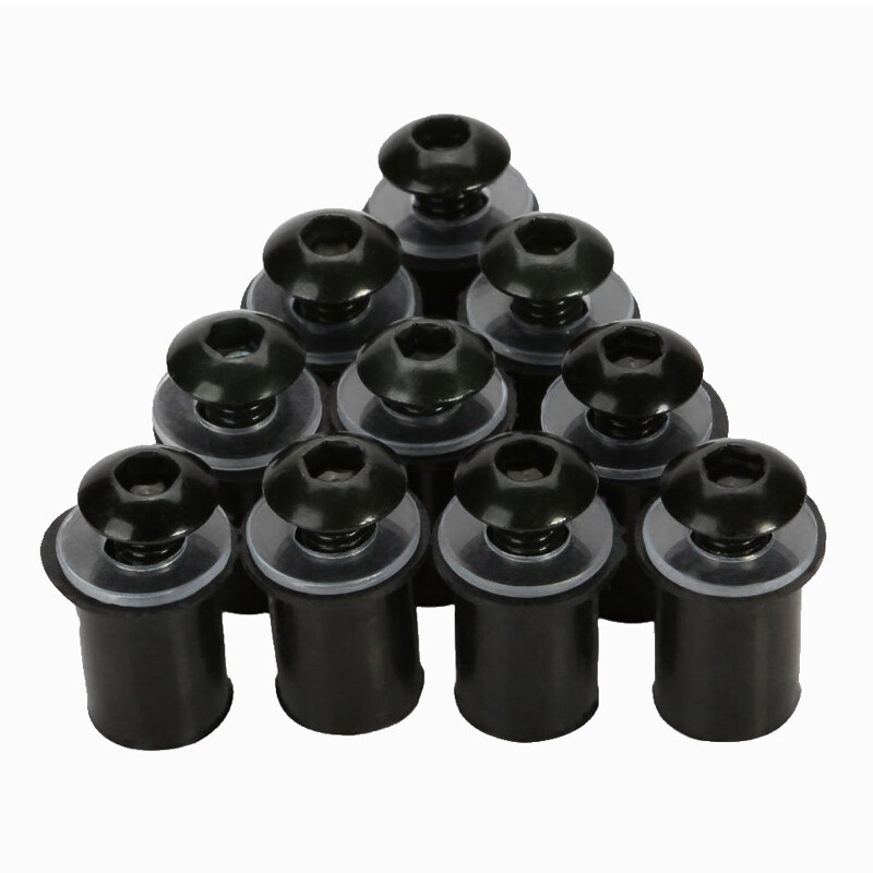 Motorcycle Windscreen Screen Bolts Screw Kit M5 Bolts Rubber Well Nuts Washers