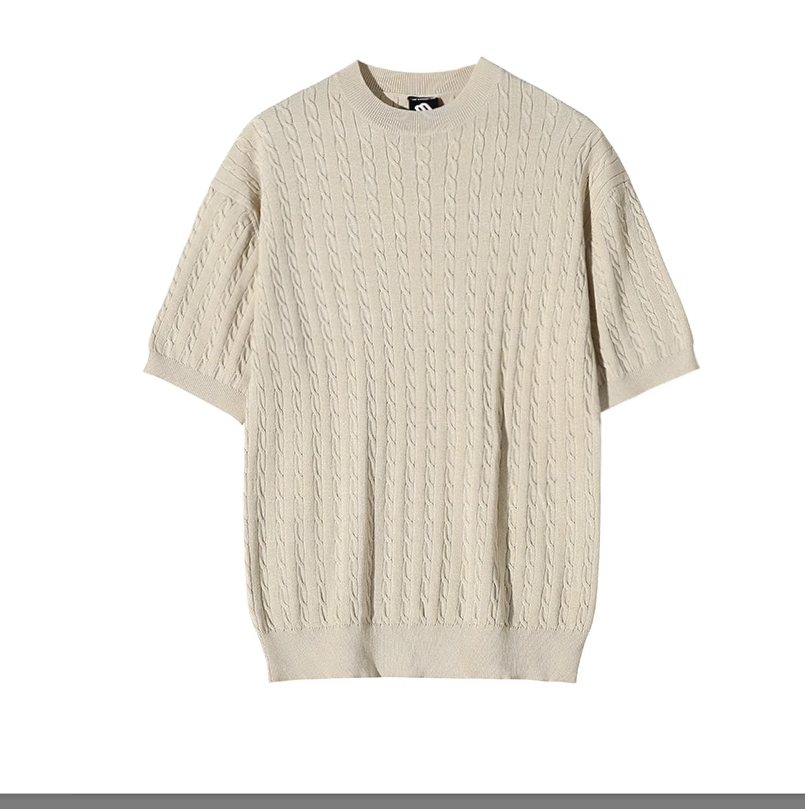 Title 8, Twist Short Sleeve Knitwear T-shirt