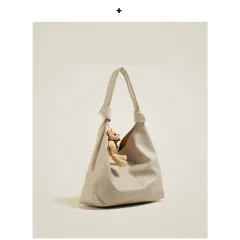 Women's All-match Armpit Shoulder Tote Bag - Beige - View 1
