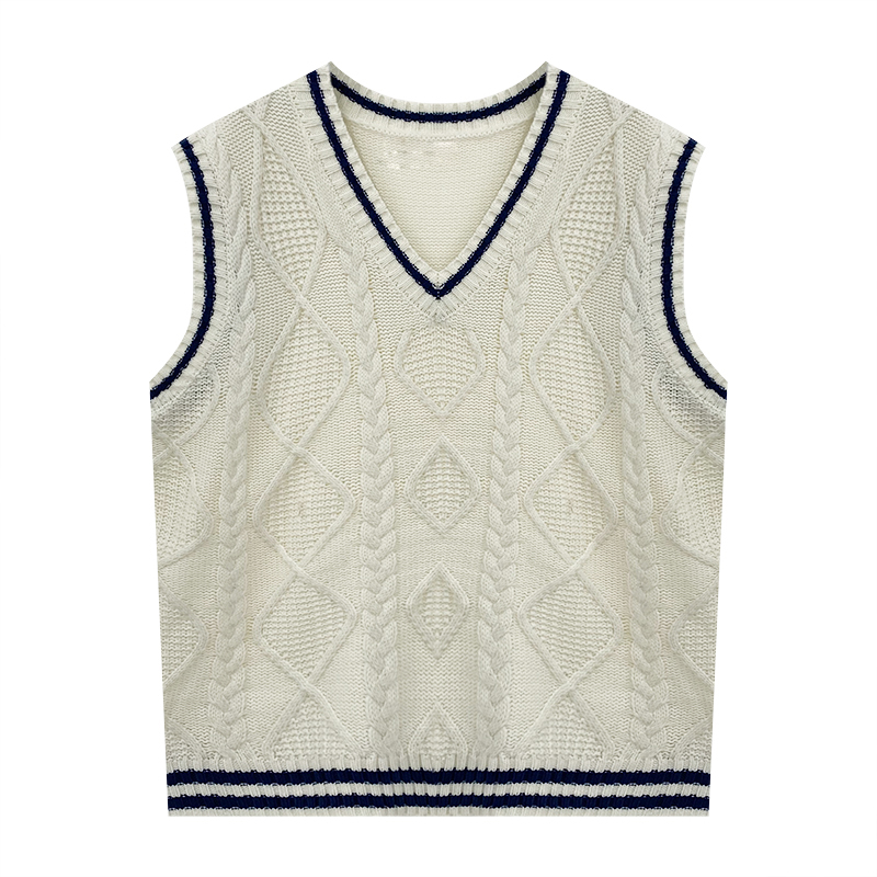 Title 6, Dames V-hals Twist Sweater Vest, los en veelzij...