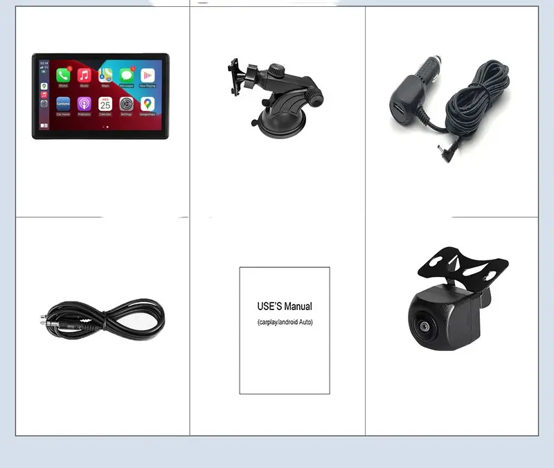 Portable IPS Car Smart Screen Wireless Projection