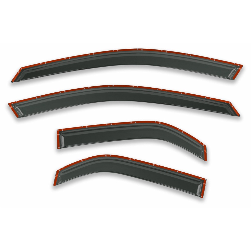 Window Visor Sun Rain Guards Dark Smoke 4-Piece Set For Cadillac 03-07 CTS Sedan