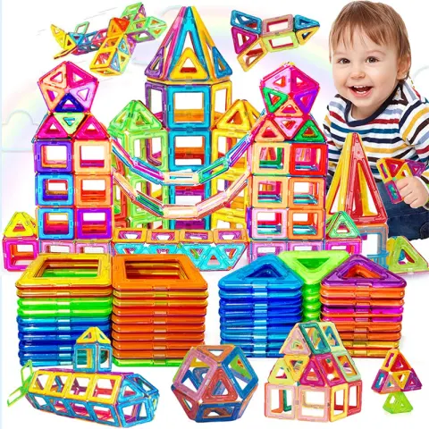Magnetic Building Blocks DIY Magnets Toys for Kids Designer