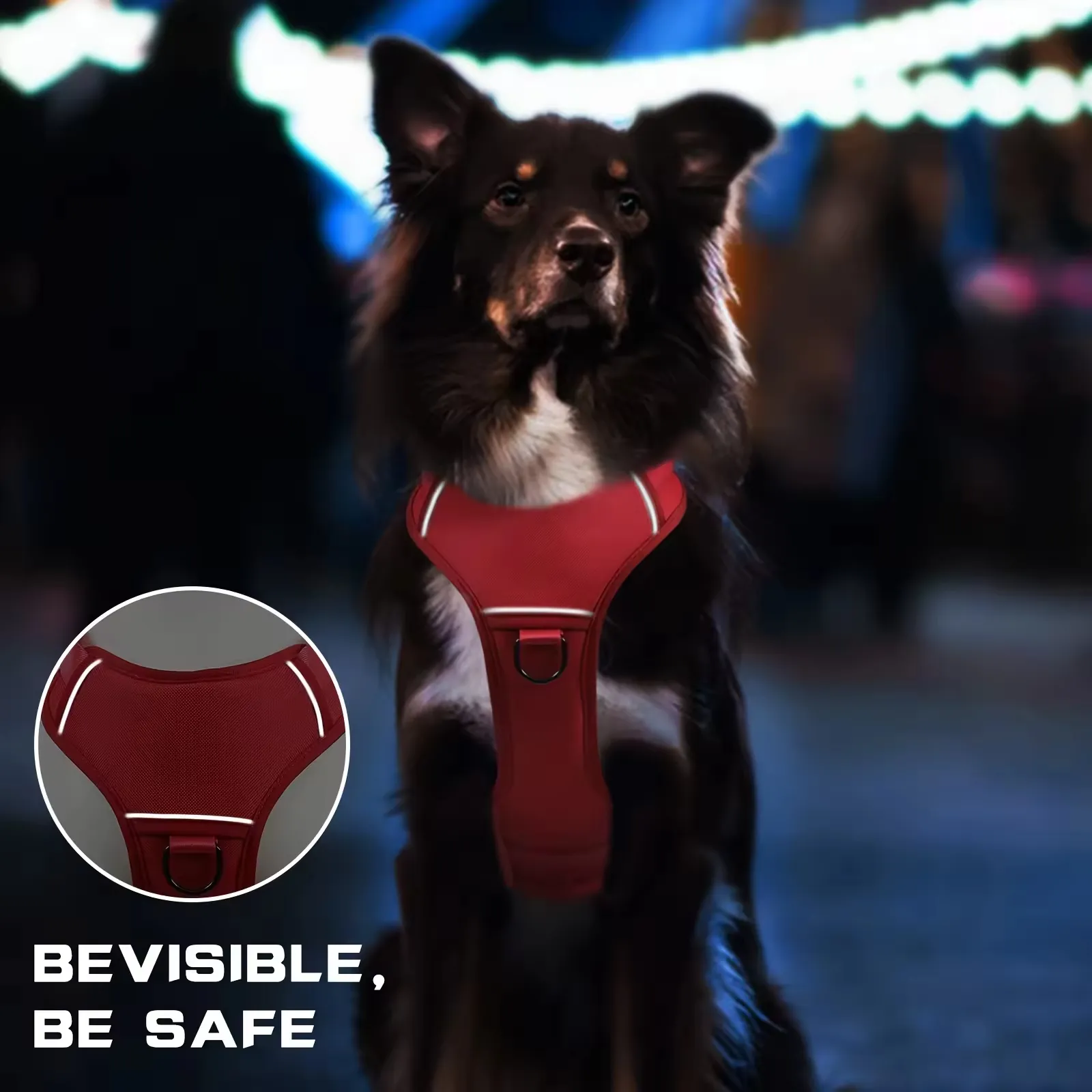 Heat-resistant Durable Nylon Tactical Service Dog Harness