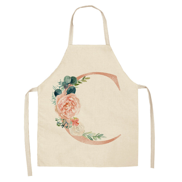 Title 17, Letter series cotton and linen apron