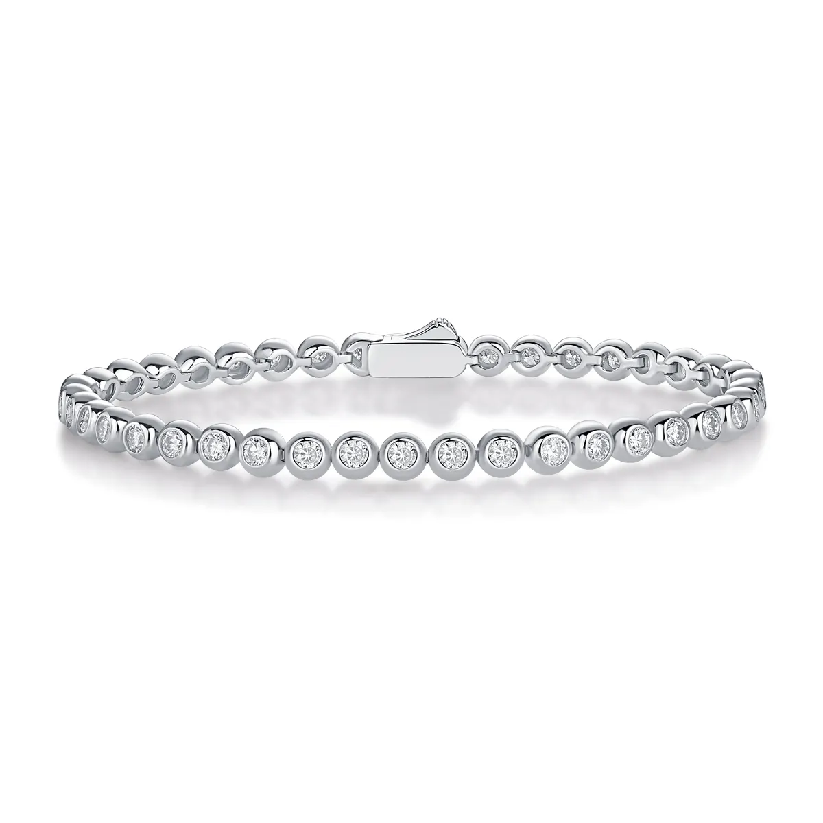 S925 Silver 13.2g Moissanite Tennis Bracelet, D