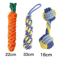 Dog Toy Molar Bite Resistant Rope Knot Toy Small And Medium-sized Dog Cotton Rope - Cotton Rope Toy Set1 - View 1