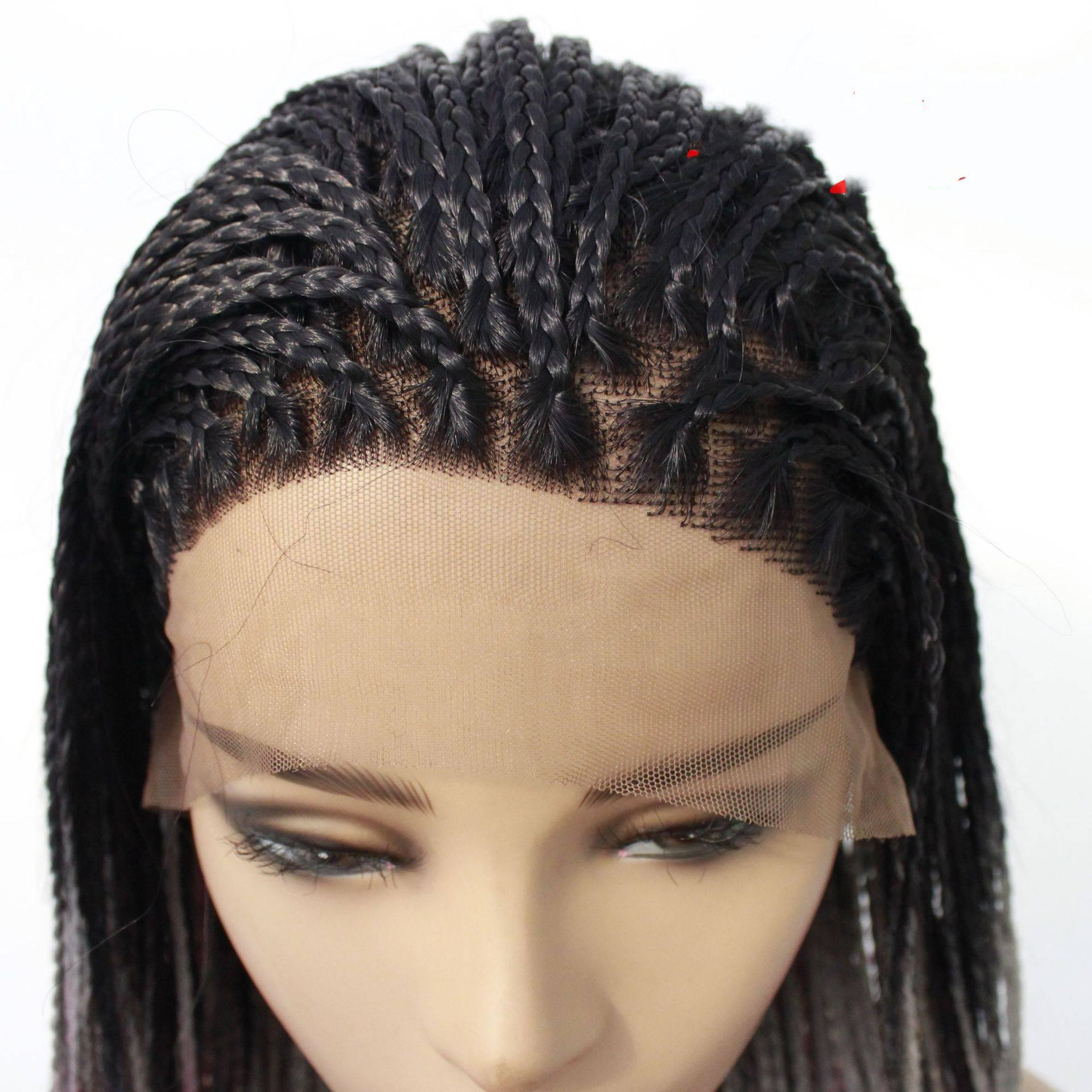 Europe Lady Double Braided Wig Black Fro — foto 4