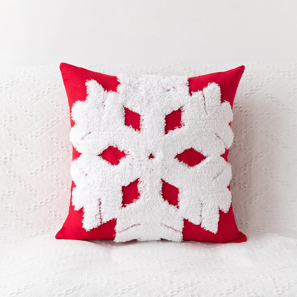 Christmas red snowflake