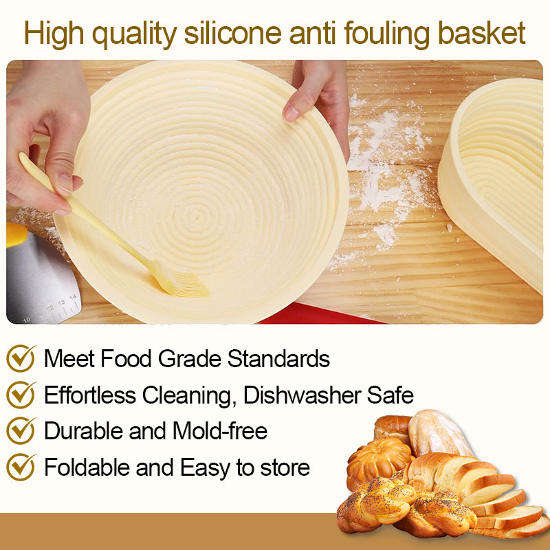 Bread Fermentation Basket, Sourdough Proofing & Baking Tool For Home Kitchen — image 7