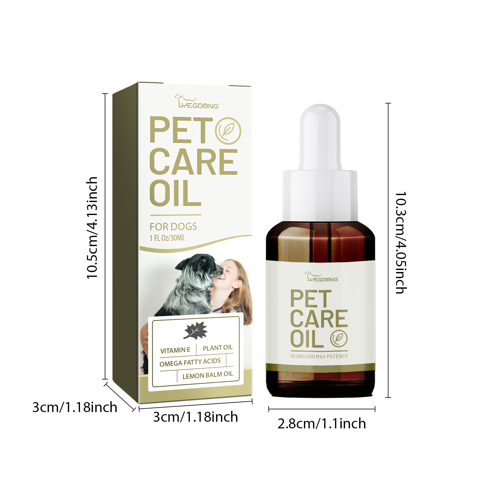 Dog Pet Care Oil With Lemon Balm Oil Fatty Acids, Joint & Muscle Relief Supplement Oil For Canine Mobility Support 7