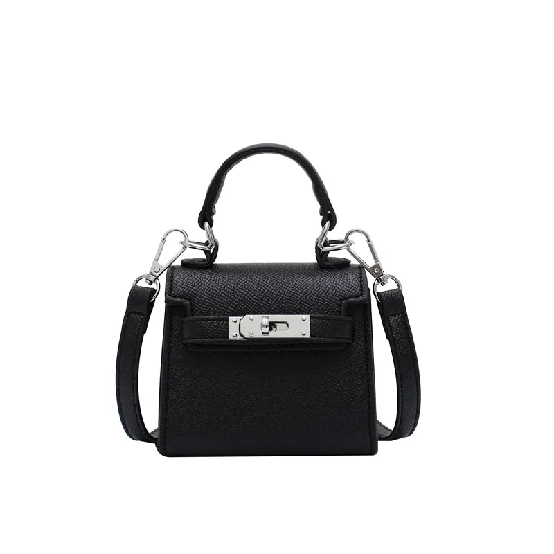 Niche Design, Western Style One-shoulder Messenger Small Bag - Black
