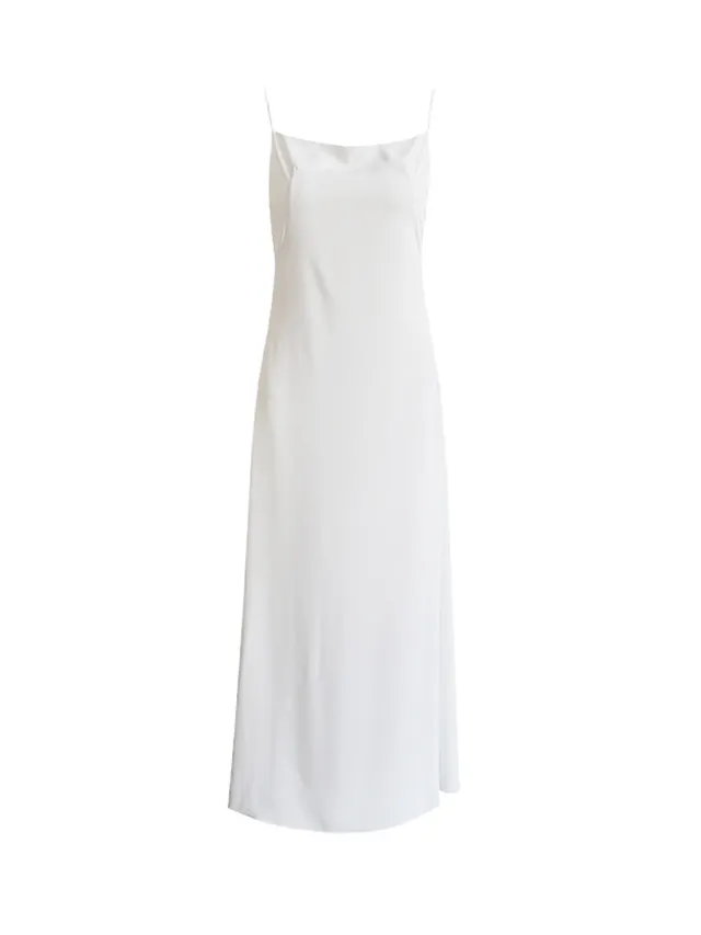 Travel Photo Light Wedding Dress With White Strap White - Shop at LoveMi