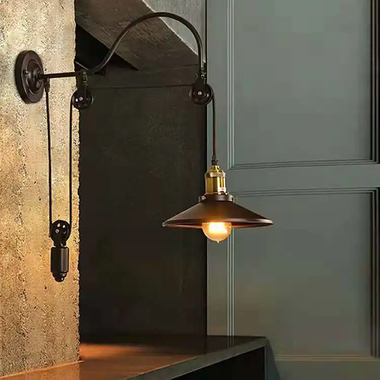 Aisle Wrought Iron Bedside Decoration Retro Industrial