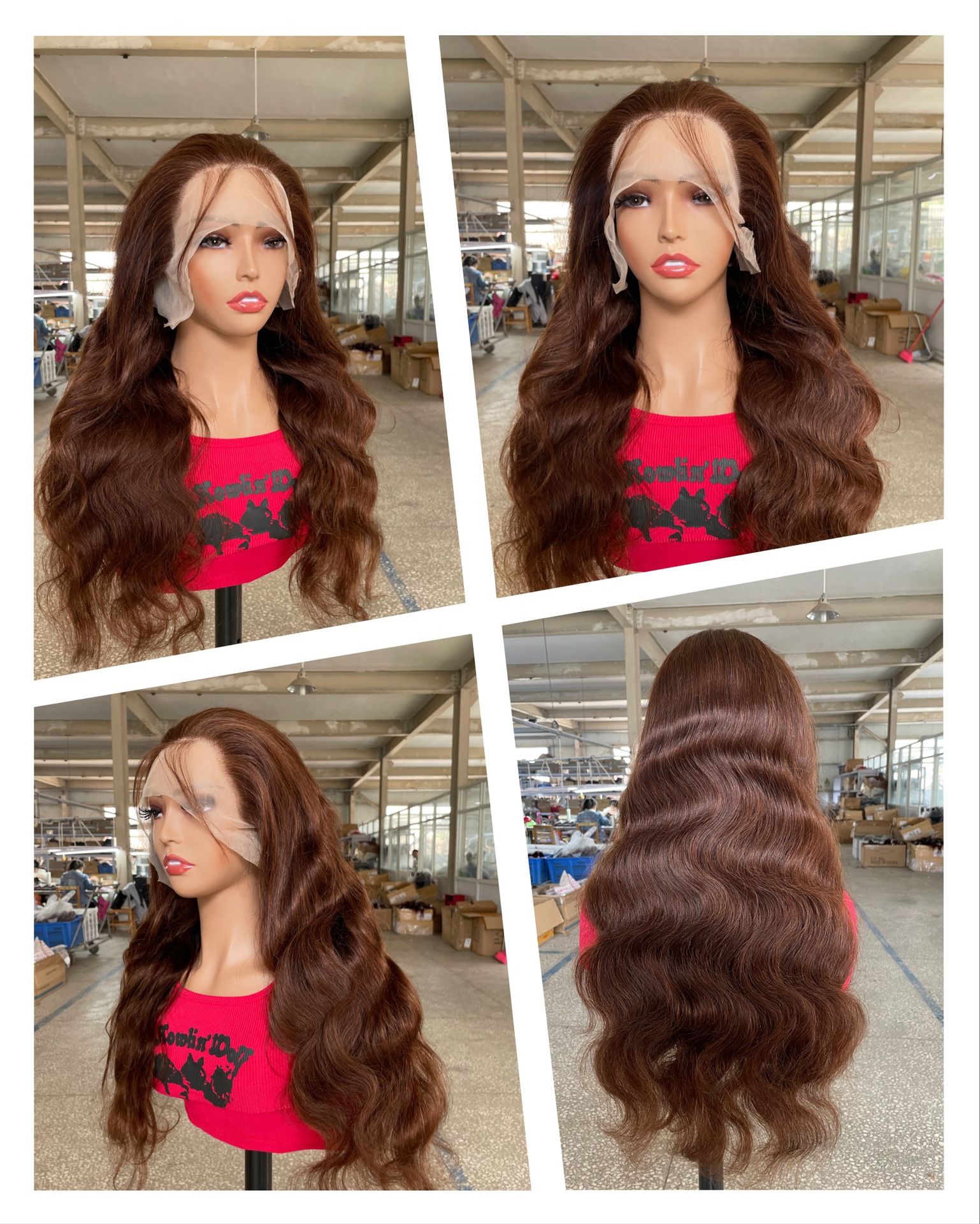 Real Human Straight Hair Wig Head Cover — foto 7