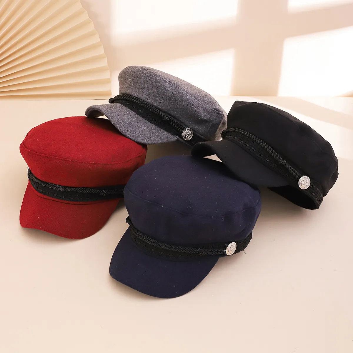 English-style Vintage Newsboy Cap