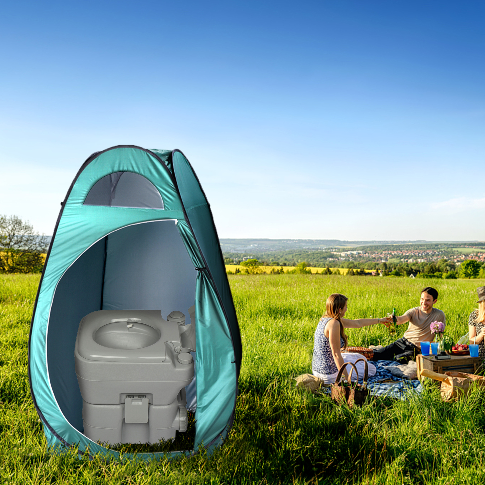 Pop-Up Privacy Tent, Army Green