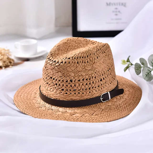Women's Hand Woven Casual Hat Khaki - Shop at LoveMi