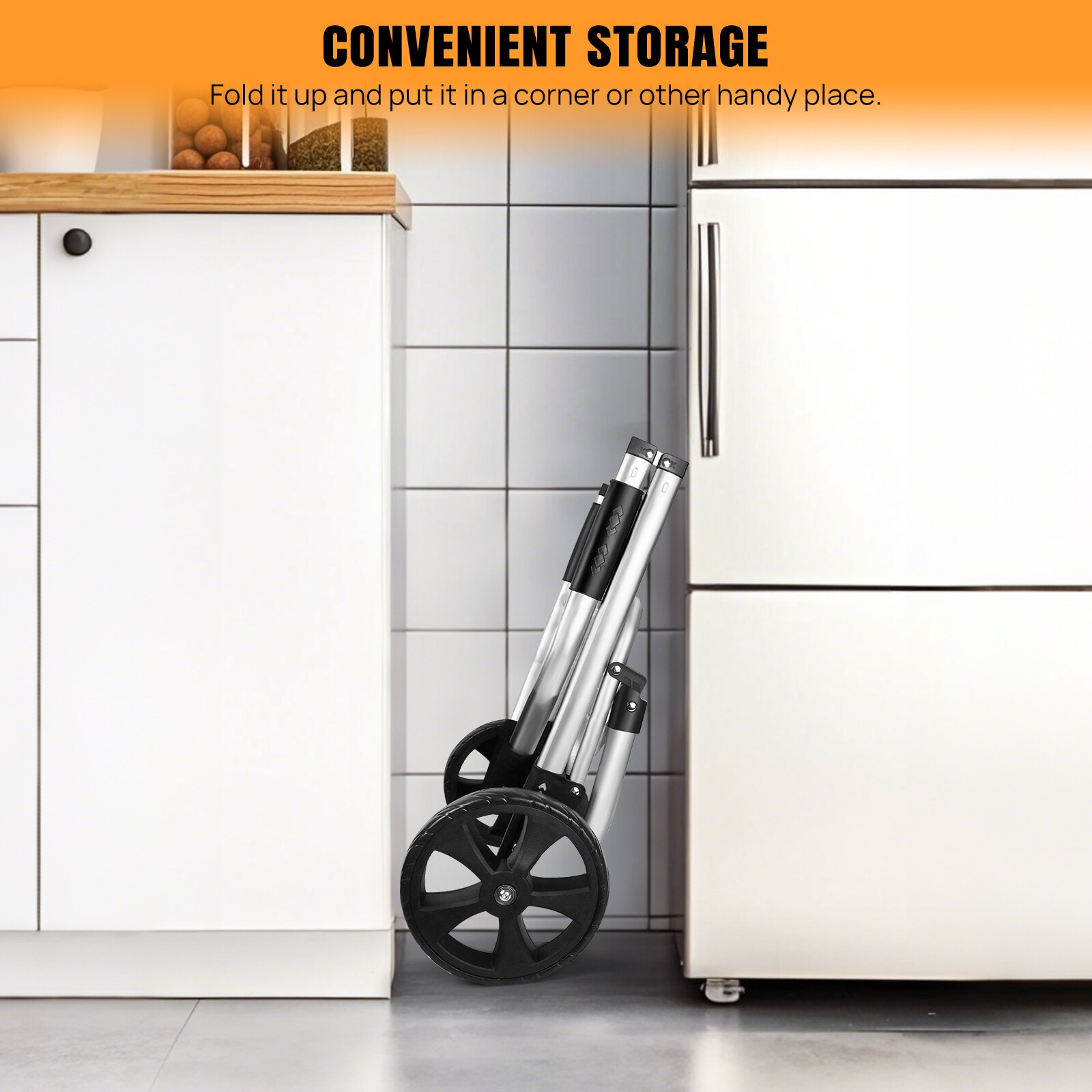 New Shopping Cart Large Lightweight Folding Trolley Waterproof Bag 2 Wheel 40L 4