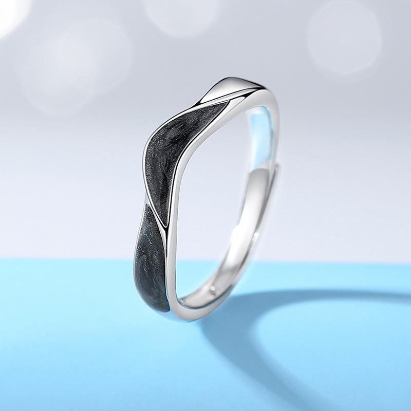 Title 3, Heren- en damesmode sterling zilveren ring