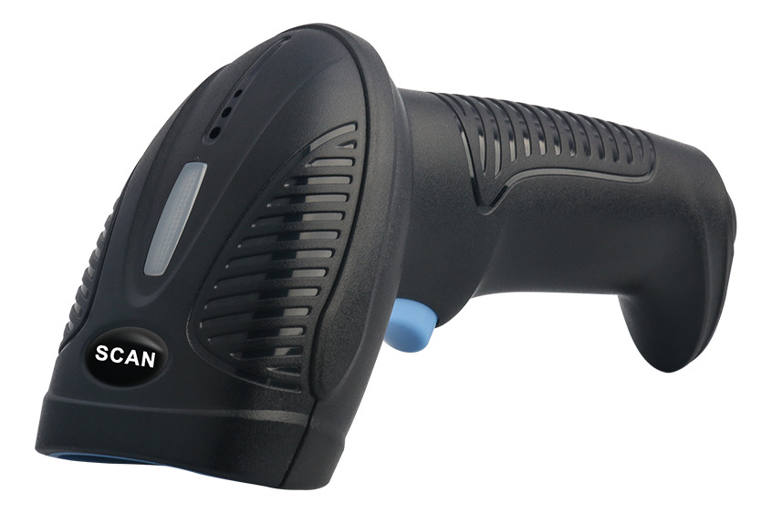 Blue And Black 5V Portable USB 2D Wired Barcode Scanner