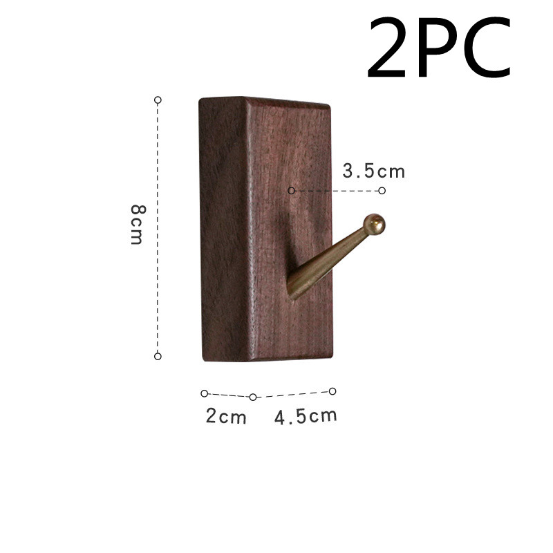 2PC Black walnut square sectio