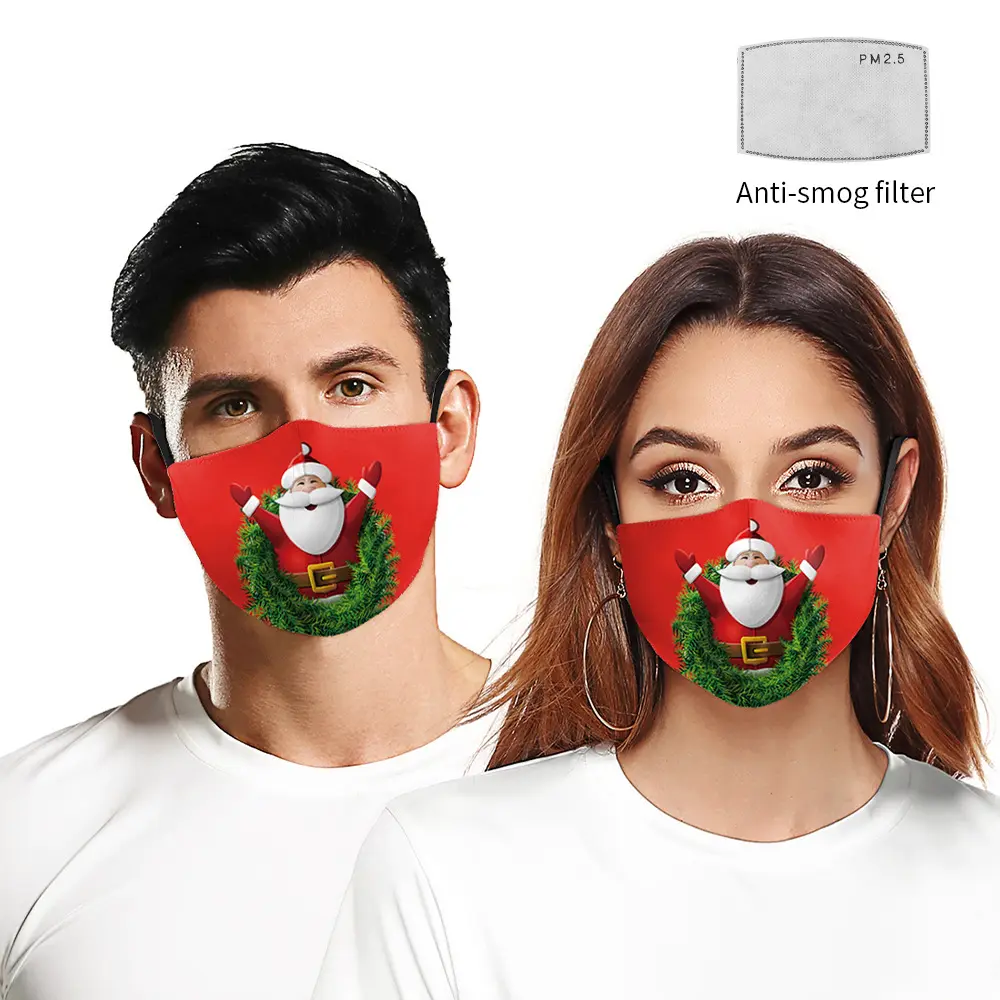 Christmas Single Corner Print Double Layer Dust