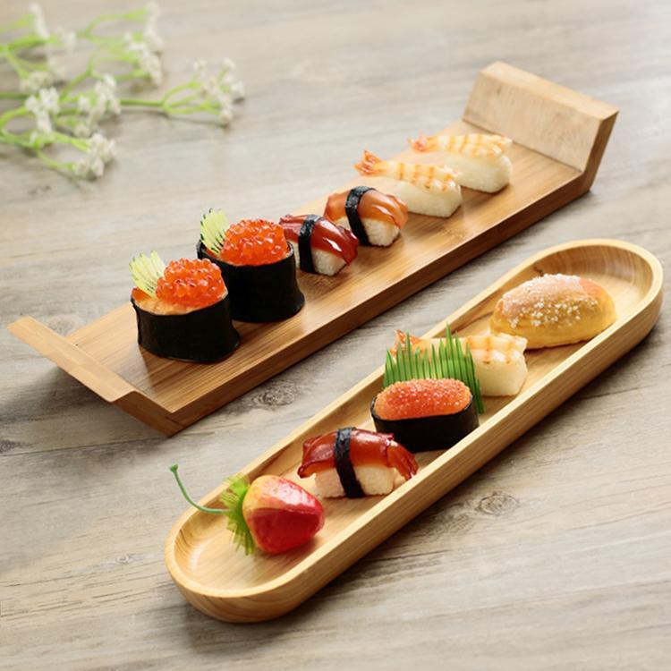 Title 1, Creative Rectangular Solid Wood Tray Tableware