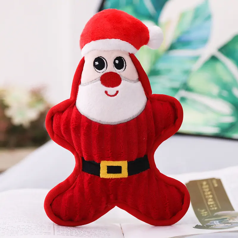 Santa Penguin Snowman Pet Molar Doll Pet Plush Pet