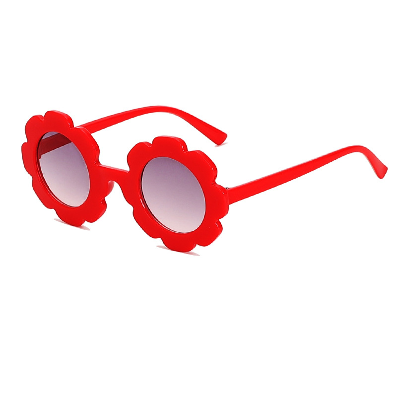 Children's Cute Sunflower Round Frame Sunglasses - Image 13