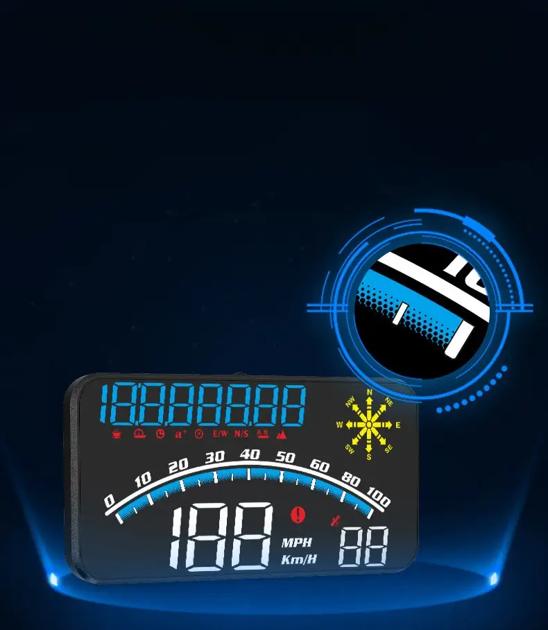 Automotive Universal Overspeed Alarm High-definition Digital Tachometer